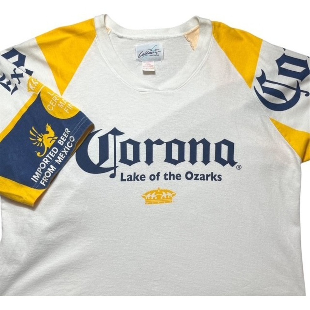Vintage Calhoun Sportswear Mens SZ L Corona Extra T-Shirt Beer 90's Y2K-1254